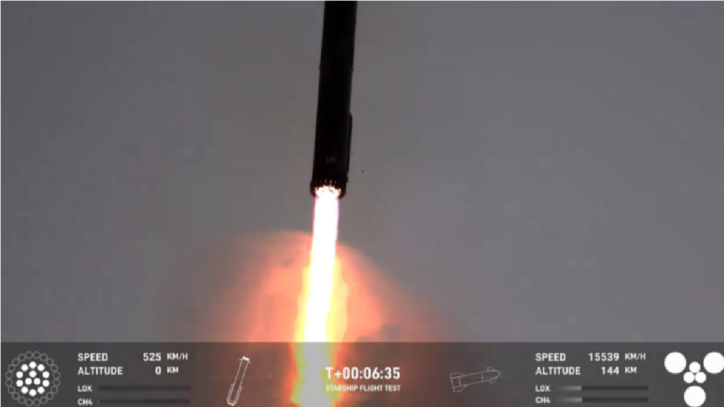 Foguete de Elon Musk deu ré e até fez baliza durante voo inédito