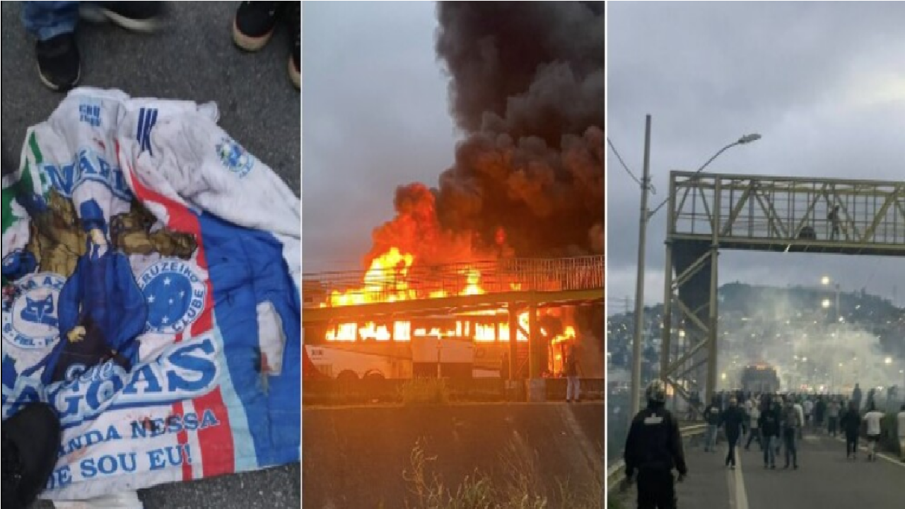 Mancha Verde arma emboscada a ônibus da Máfia Azul, 1 cruzeirense morreu e outros 12 ficaram feridos