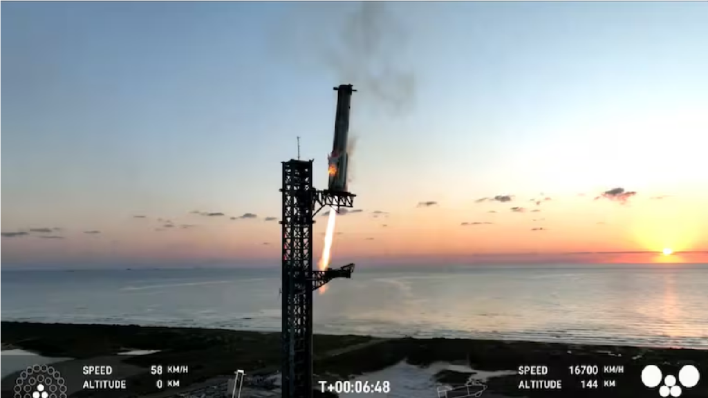 SpaceX, de Elon Musk, realiza 2º voo completo da Starship, nave mais poderosa do mundo, neste domingo