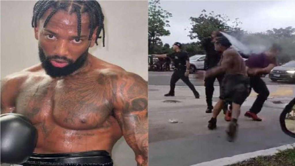Nego do Borel troca socos em briga de rua no Rio de Janeiro e é levado à delegacia