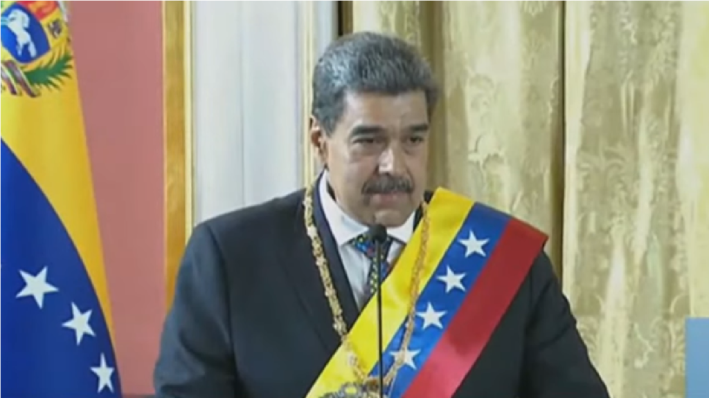 Em discurso de posse, Maduro diz que ‘Ninguém impõe um presidente à Venezuela’