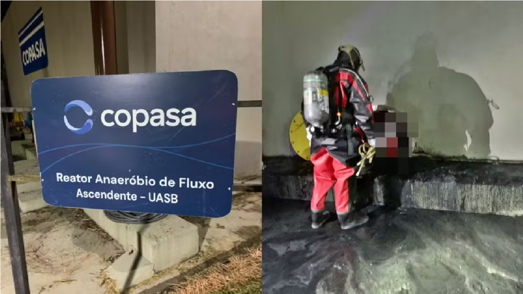Operário da Copasa cai em reservatório de rejeitos e morre após explosão em Estação de Tratamento de Esgoto
